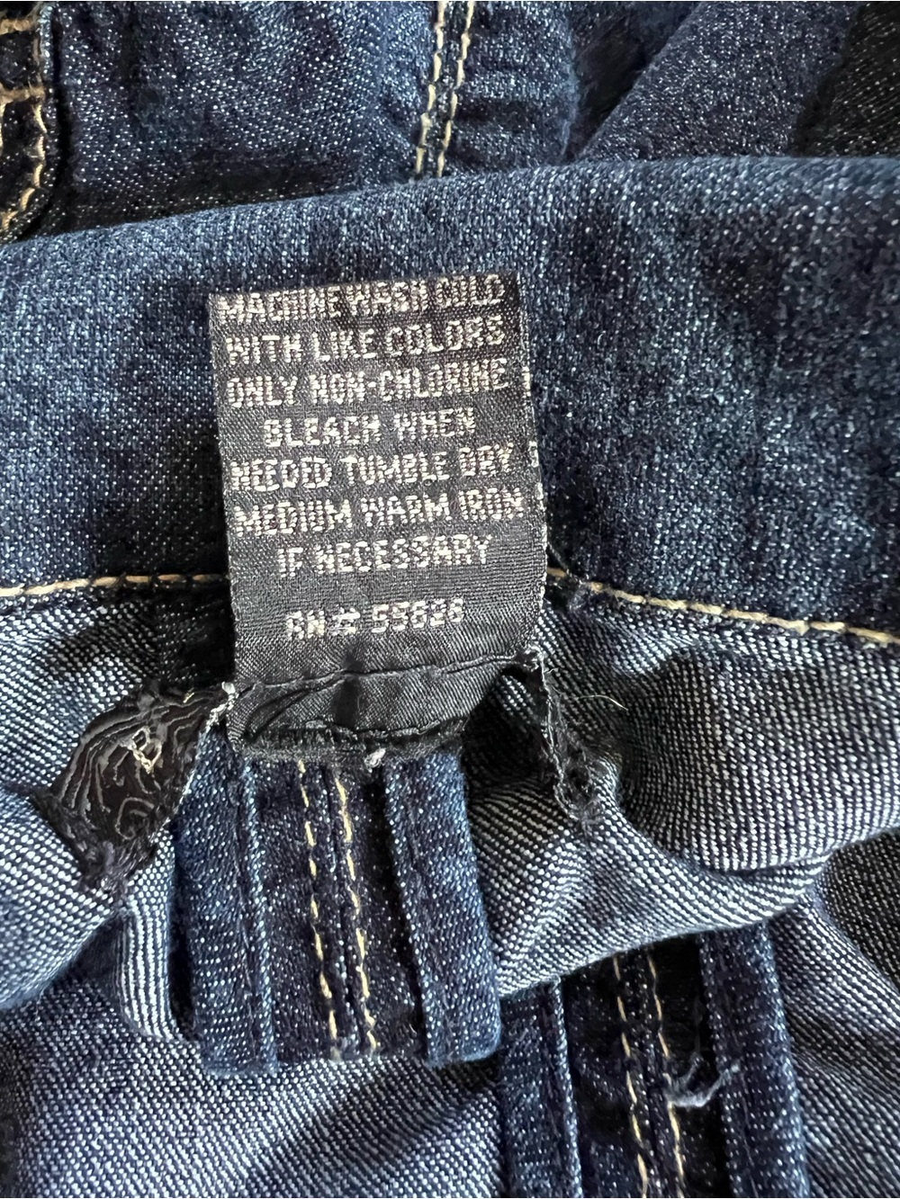 Baccini Dark Indigo Denim Blazer Jacket - Picture 4 of 7